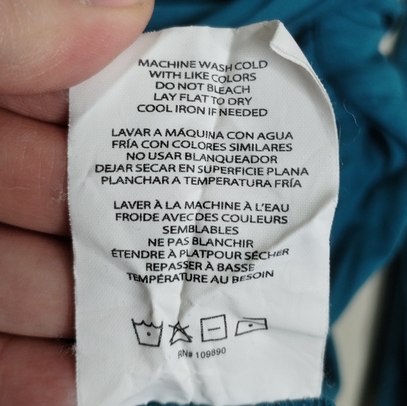 Melissa McCarthy Seven7 Teal Long Sleeve Wrap Top Women's Plus Size 2X - Picture 6 of 6